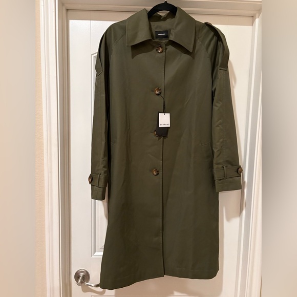 SERRANO Olive Green Trench Coat l Small l NWT — CURRENTLY ONLINE FOR FULL PRICE - Picture 6 of 13